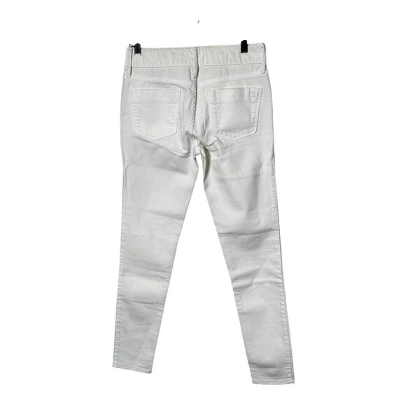 NWOT Black Orchid Mid Rise Ankle Zipper Skinny Jeans White Women's Sz 27 - Picture 7 of 10